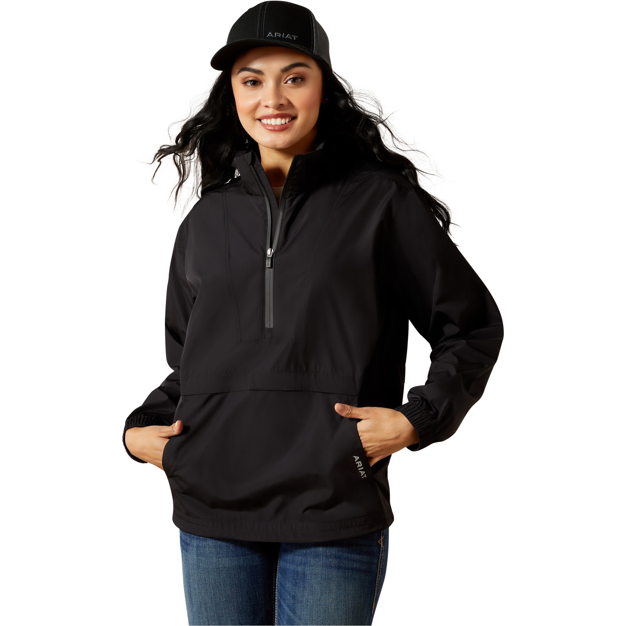 2026 Ariat Dames Whisper Pullover Jacket 10054847 - Black